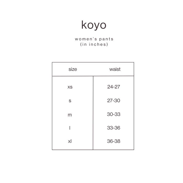 Size Guide for Blue Wide Leg Denim Pants