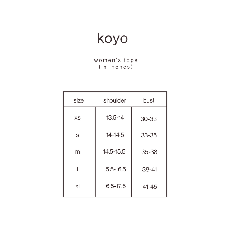 Size Guide for Purple Tube Peplum