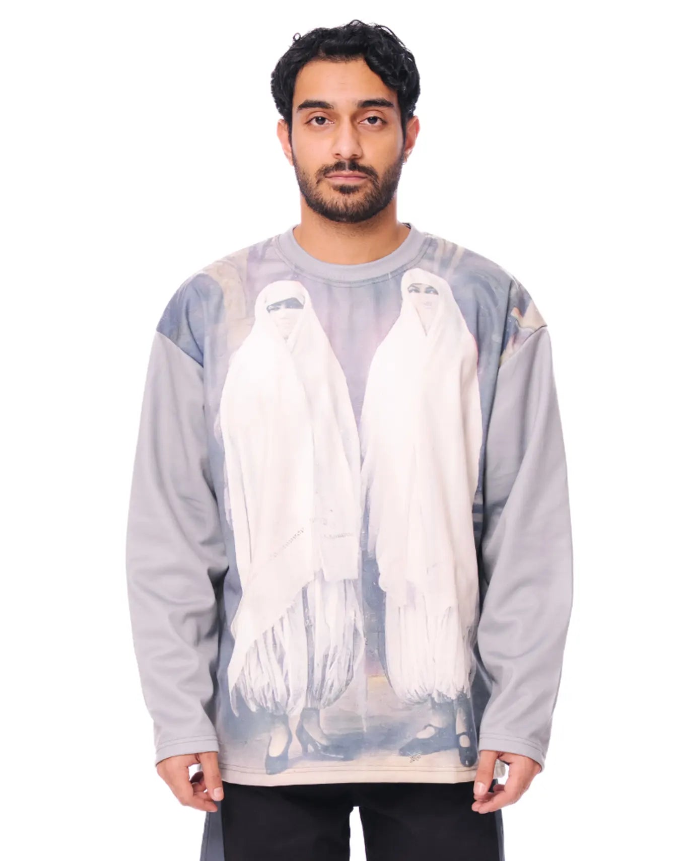 Love Closely Green Echoes Long Sleeve T-Shirt - CULT - haider