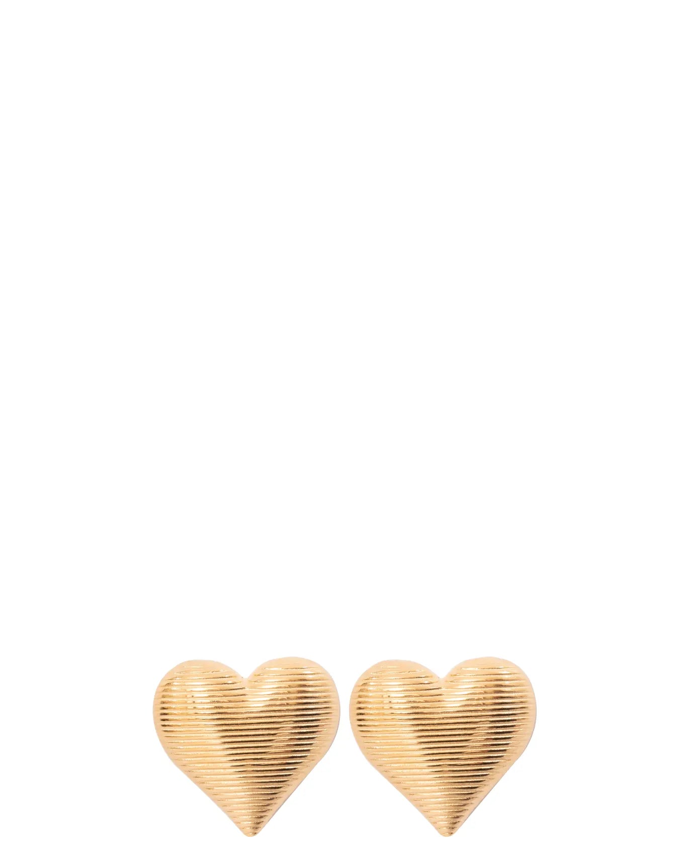 mish and co Gold Oversized Heart Studs cult pakistan