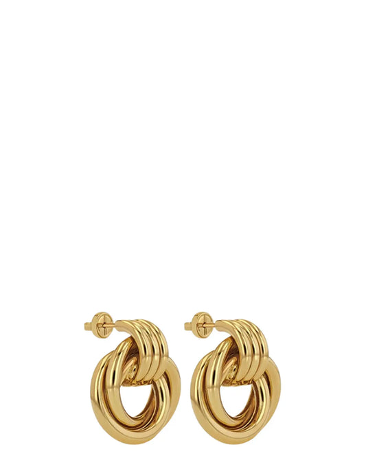 mish and co gold knot earrings cult store pk