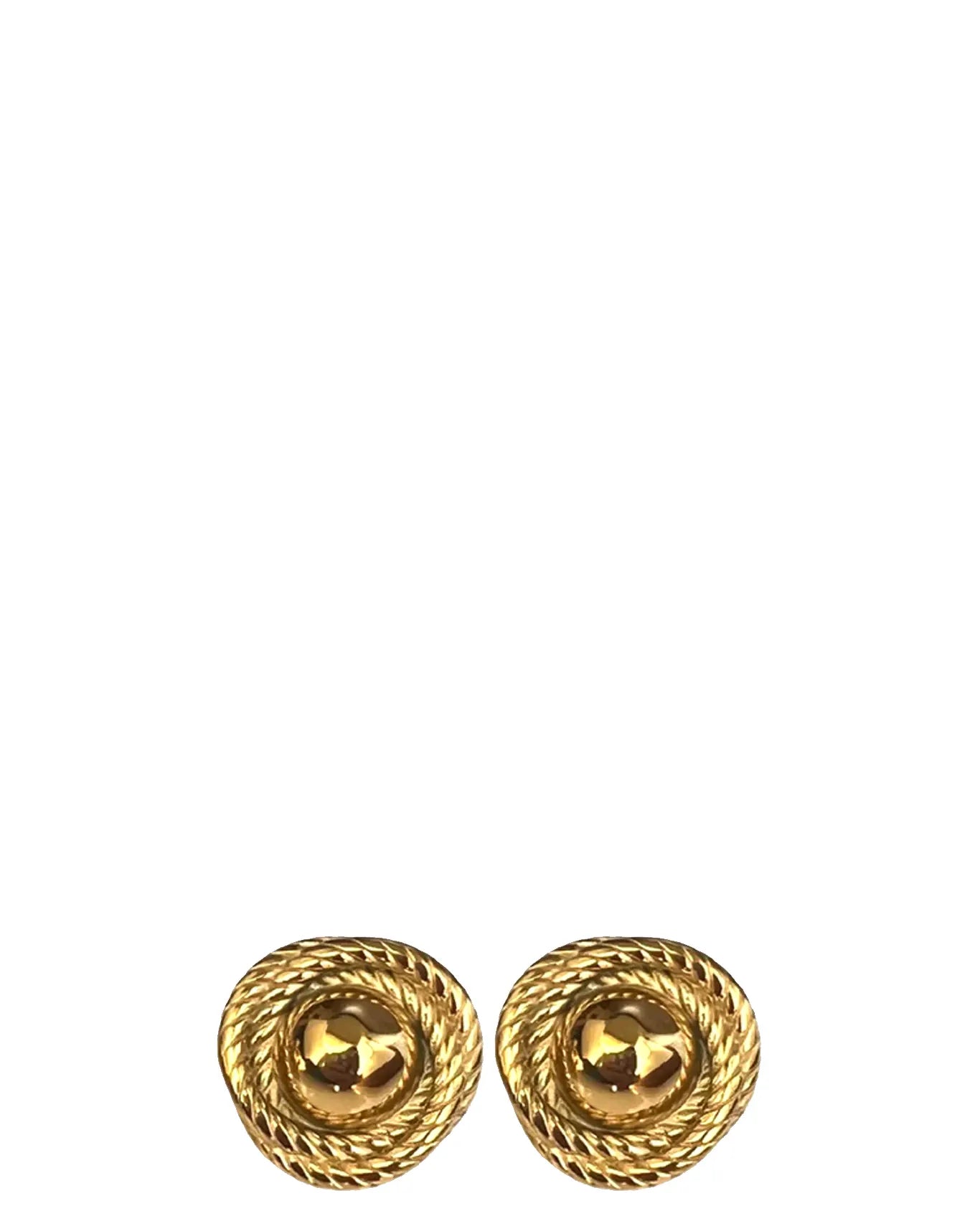 mish & co Gold Bold Braided Studs cult store pk