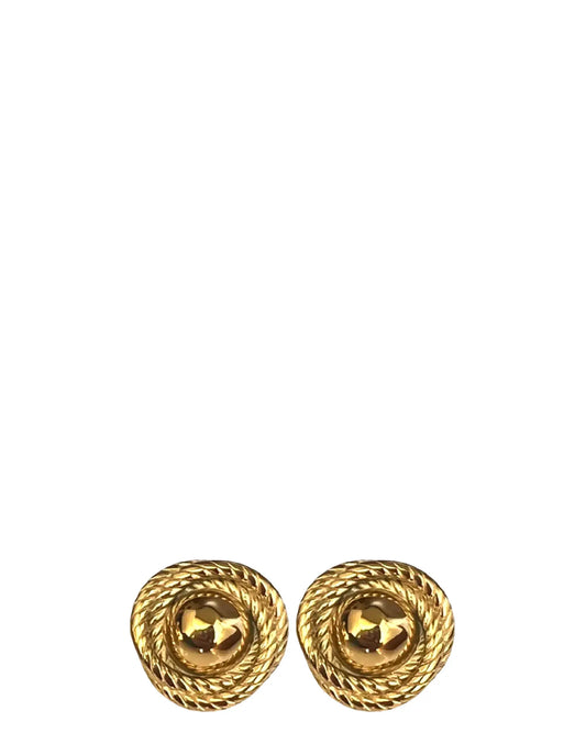 mish & co Gold Bold Braided Studs cult store pk