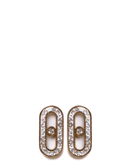 mish & co Gold Paper Clip Studs cult store pk