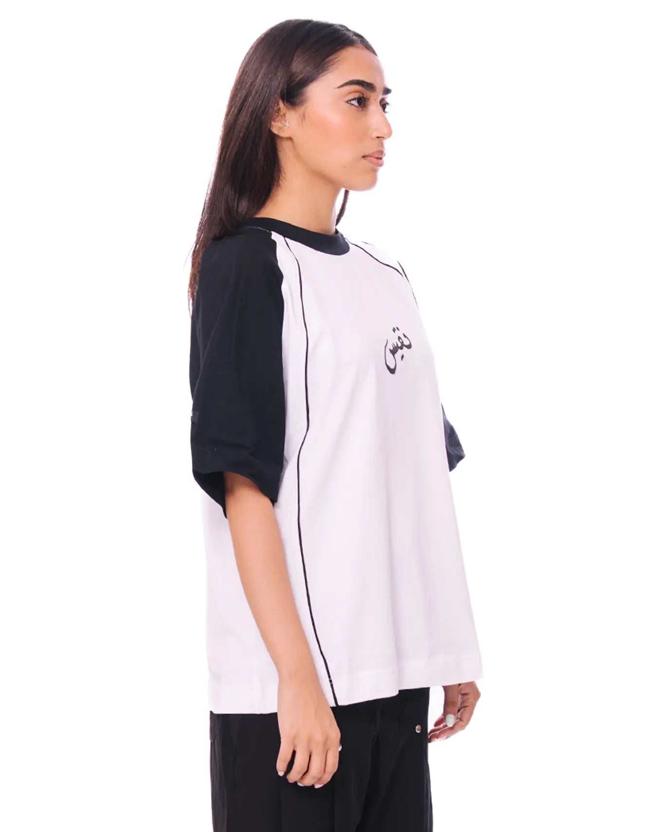 naqees Black Essential Raglan cult store women pakistan karachi