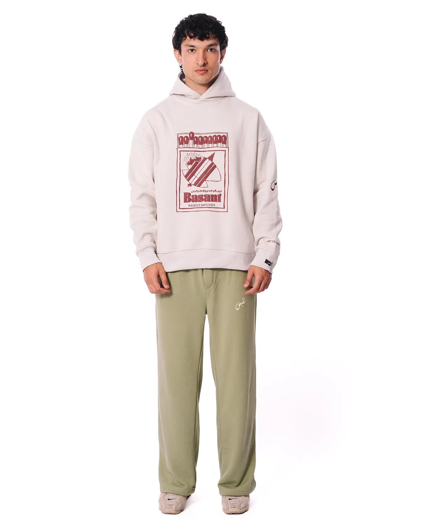 Naqees White Basant Hoodie - CULT - haider