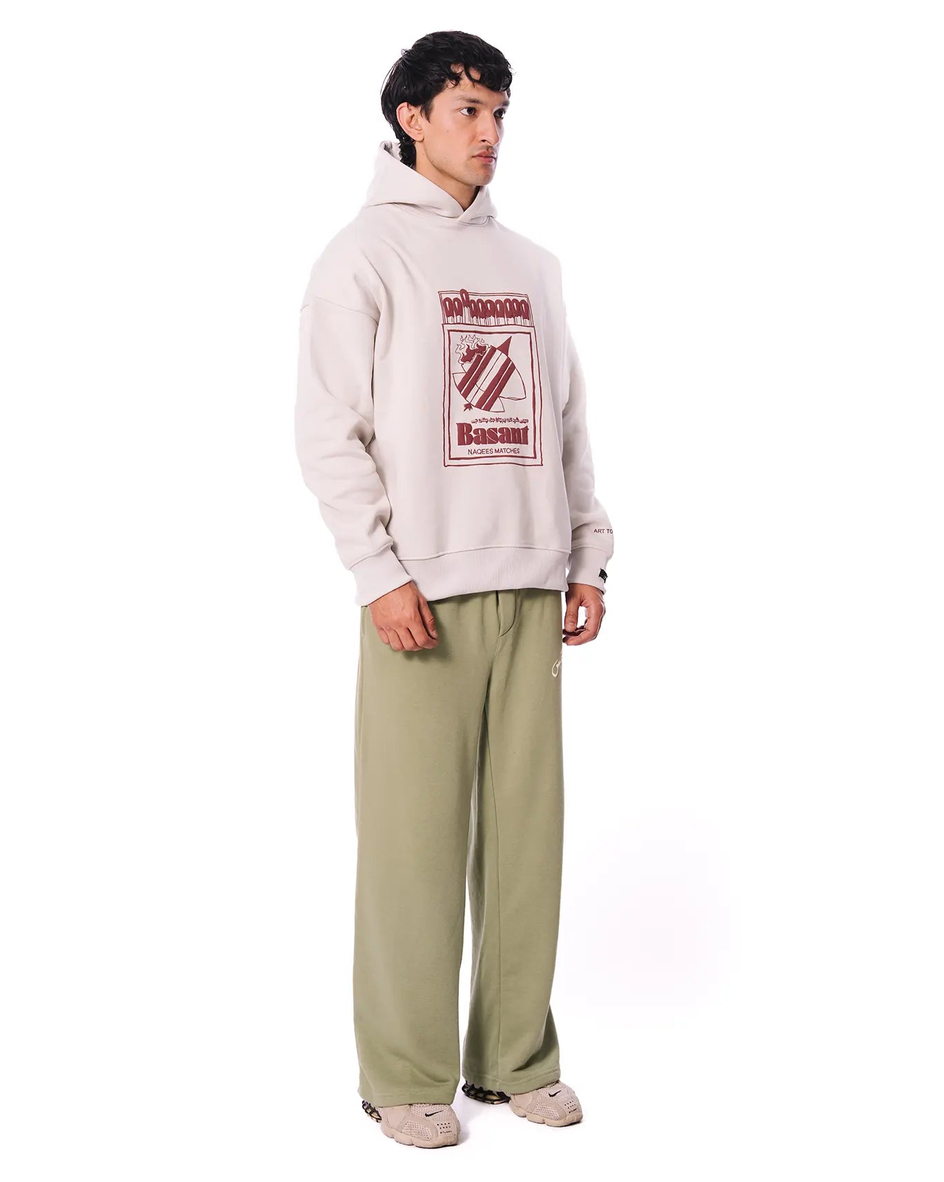 Naqees White Basant Hoodie - CULT - haider