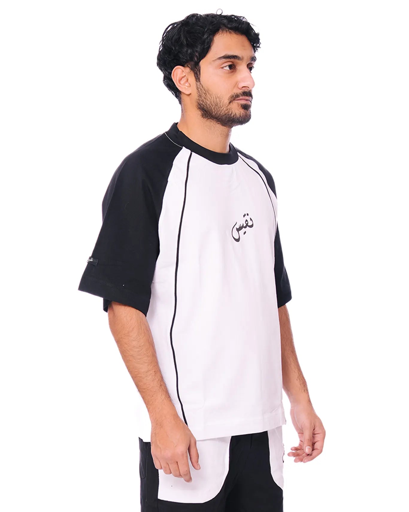 naqees black essential raglan cult store pakistan