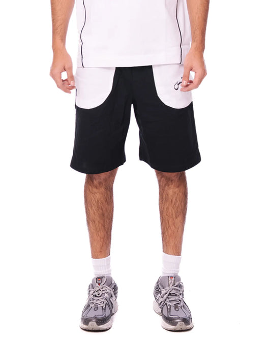 naqees black essential shorts raglan cult store pakistan