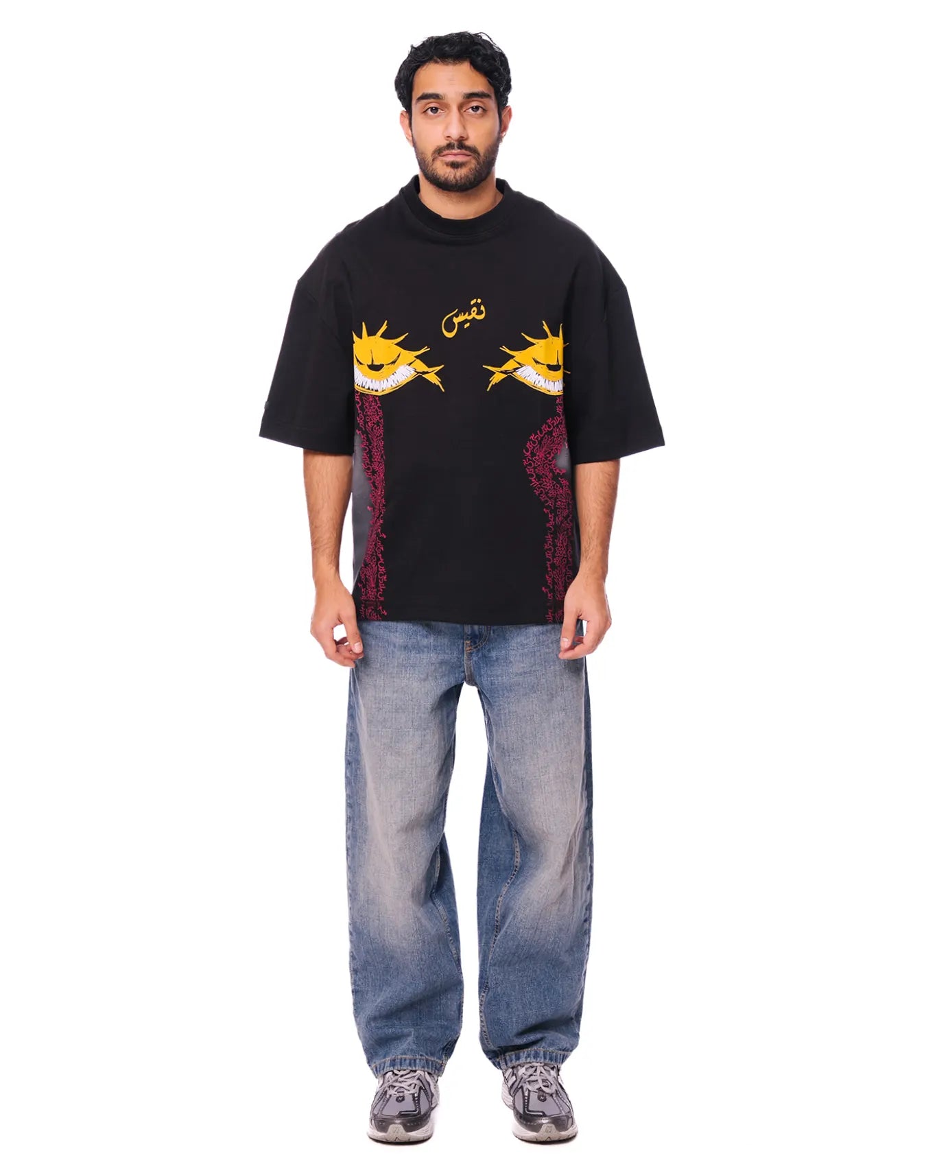 Naqees Black Nazariya Tee Cult Store Pakistan