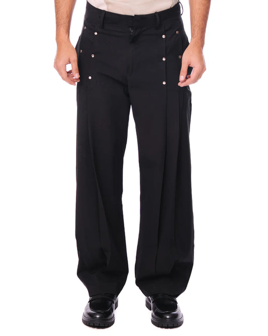 naqees black pleated pants cult store pakistan