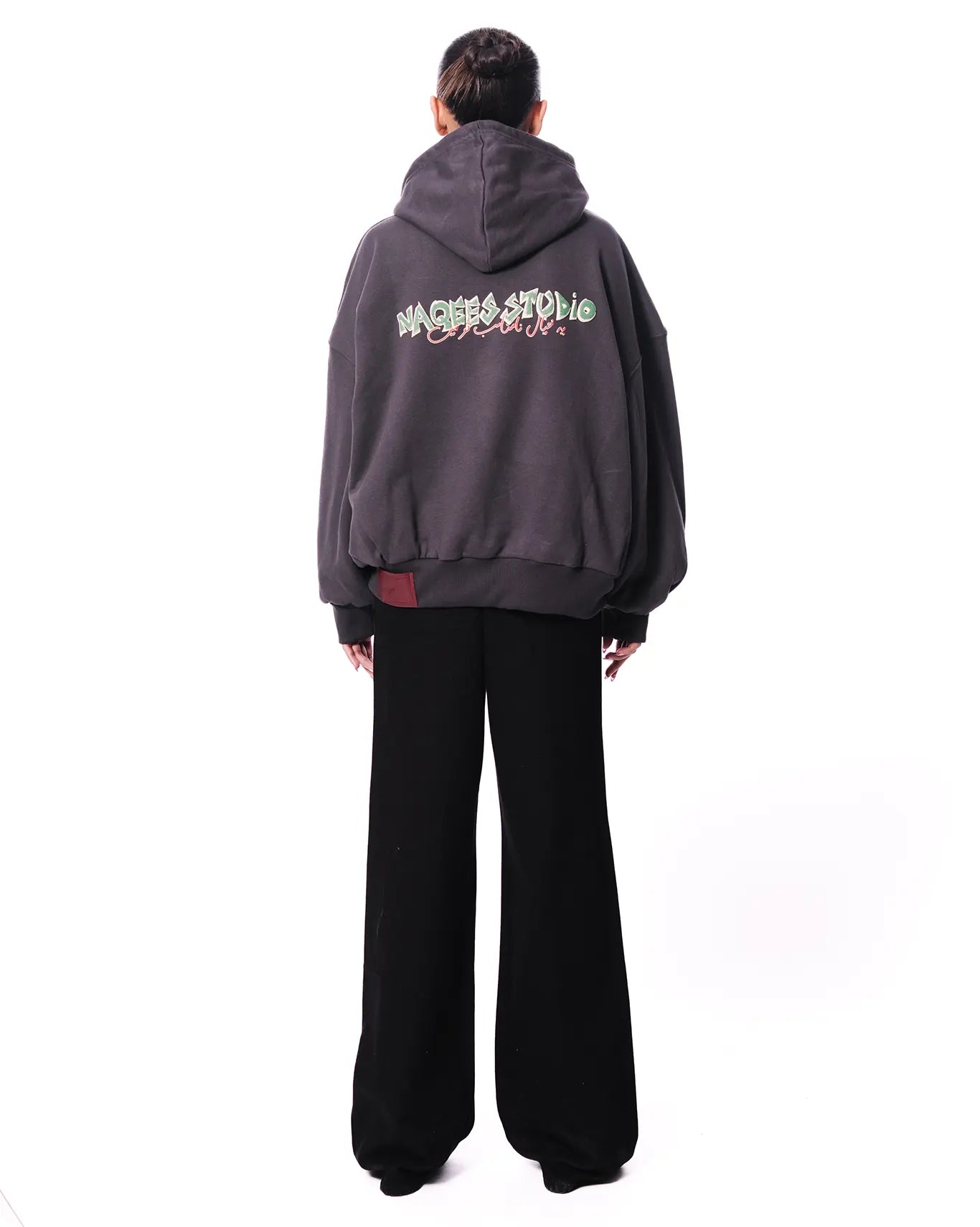 naqees charcoal reversible hoodie cult store pakistan 11