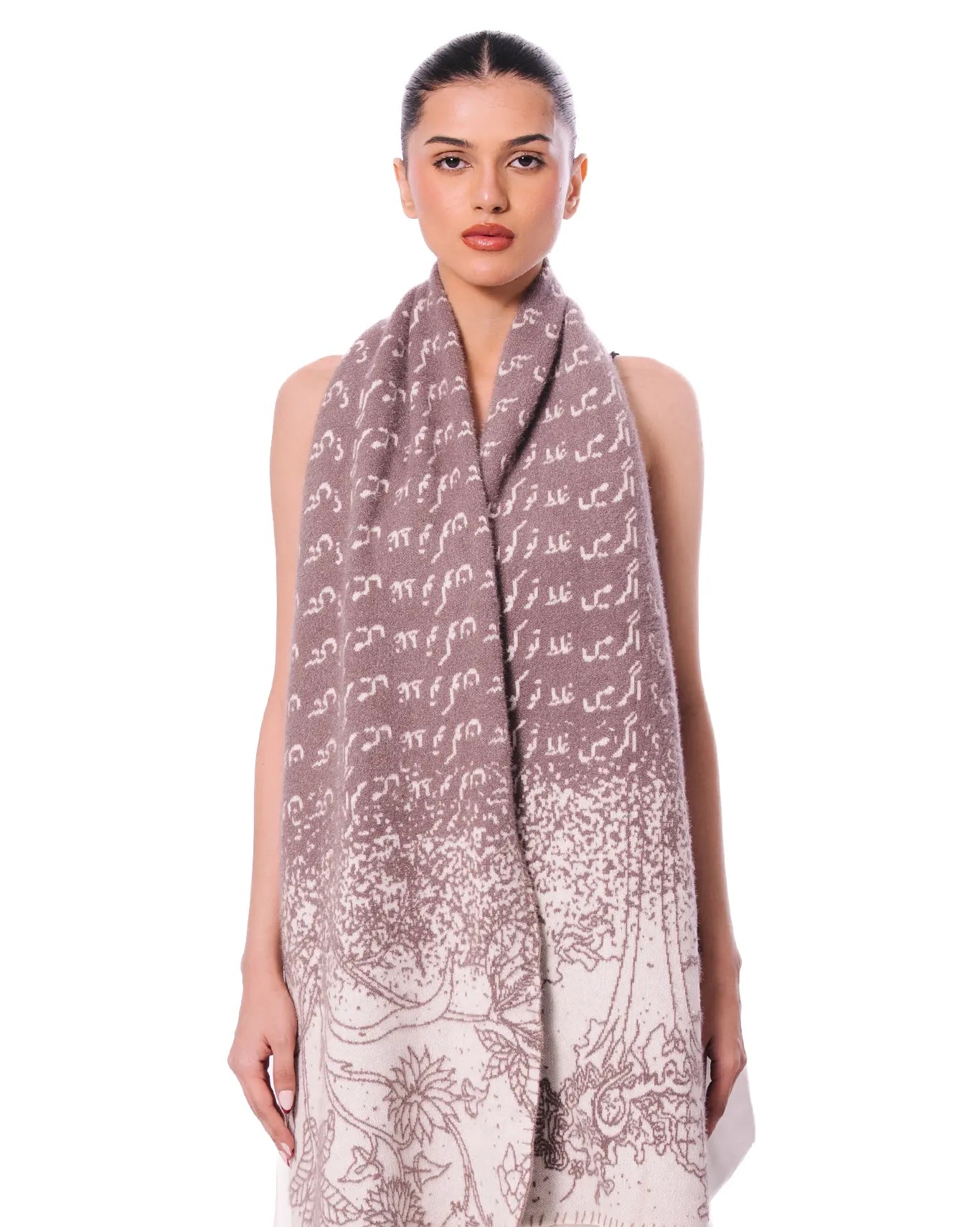 Naqees Lavender Lavender Wool Scarf - CULT - haider