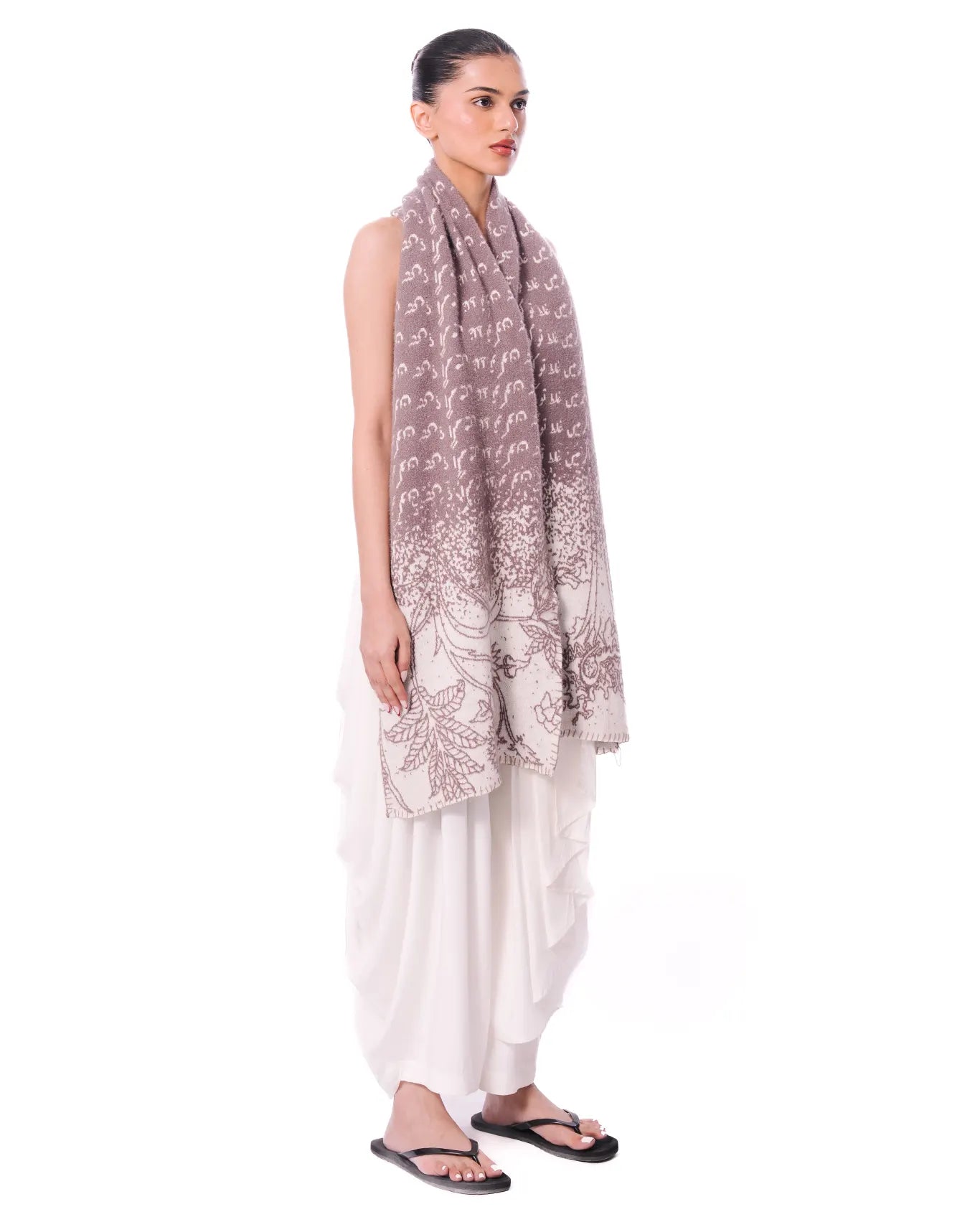 Naqees Lavender Lavender Wool Scarf - CULT - haider