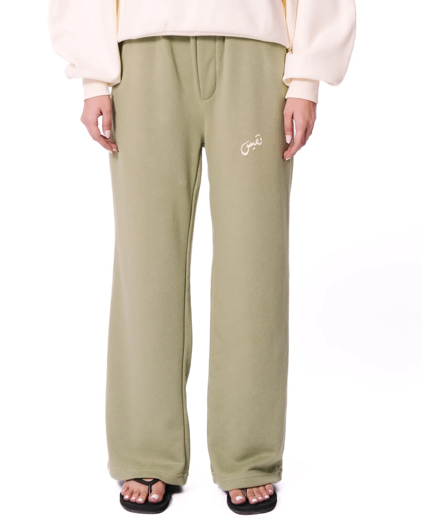 naqees matcha terry trouser cult store pakistan