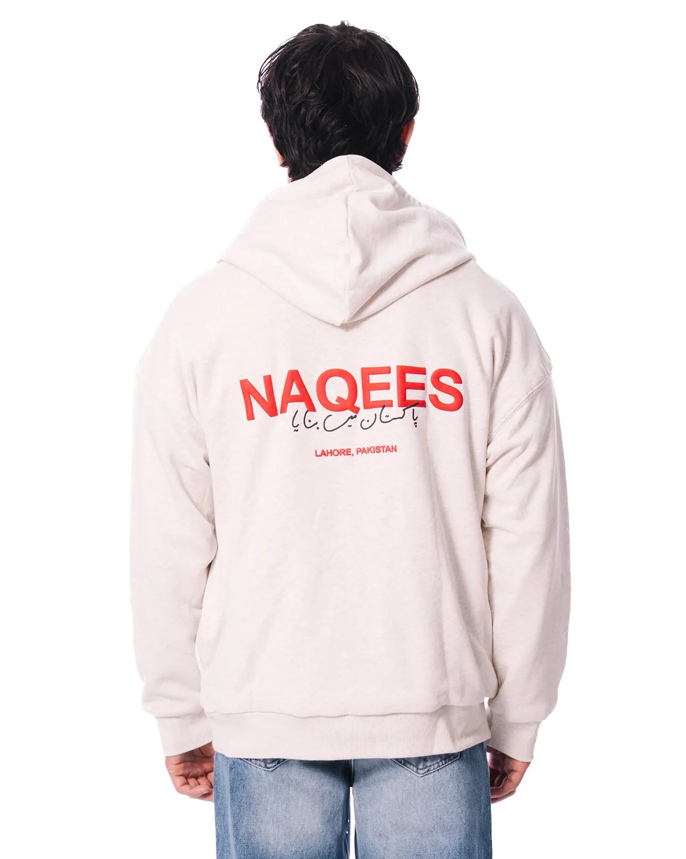 naqees oatmeal reversible hoodie cult store pakistan luxury streetwear