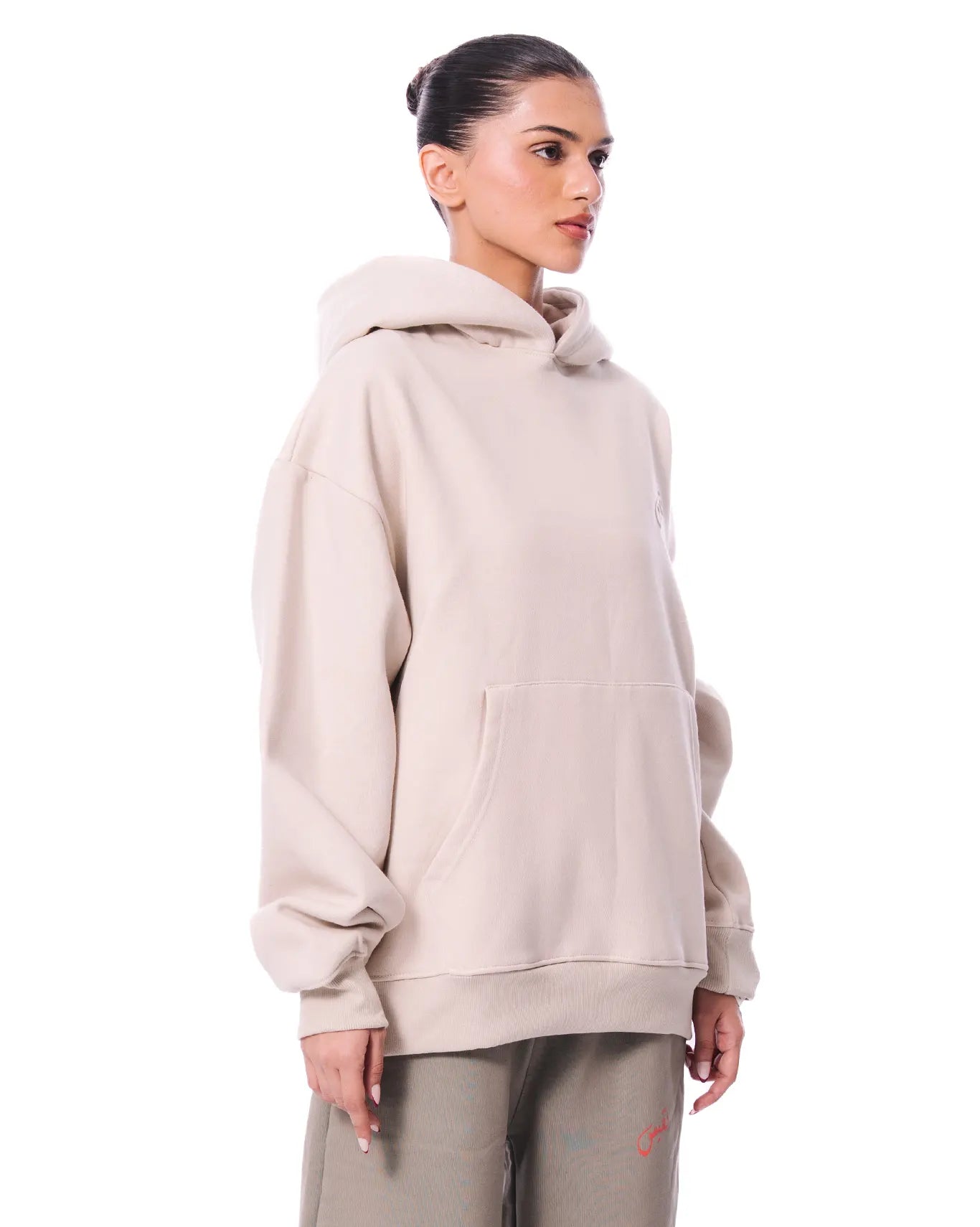 Naqees White Off White Essential Hoodie - CULT - haider