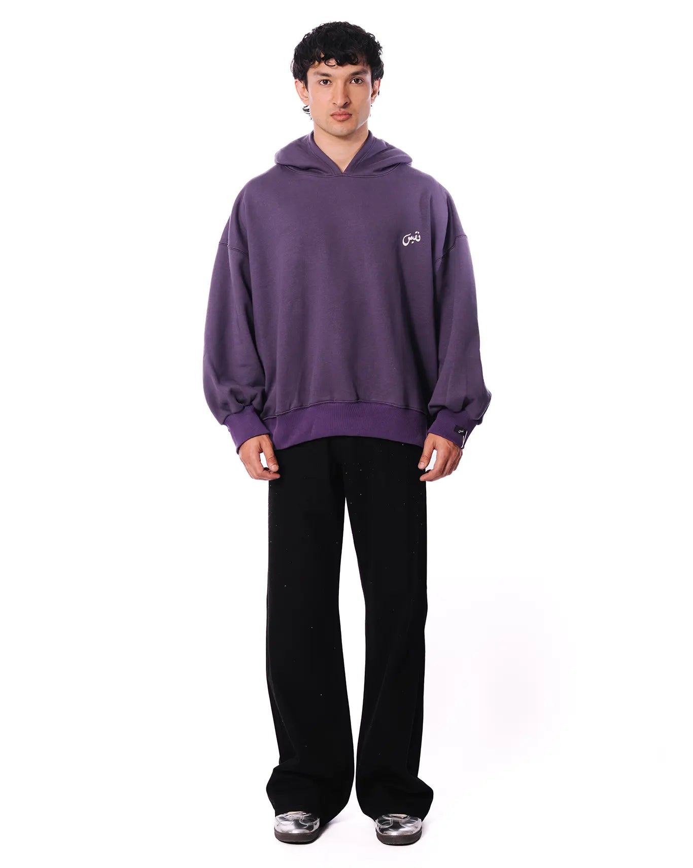 Naqees Purple Purple Essential Balloon Hoodie - CULT - haider