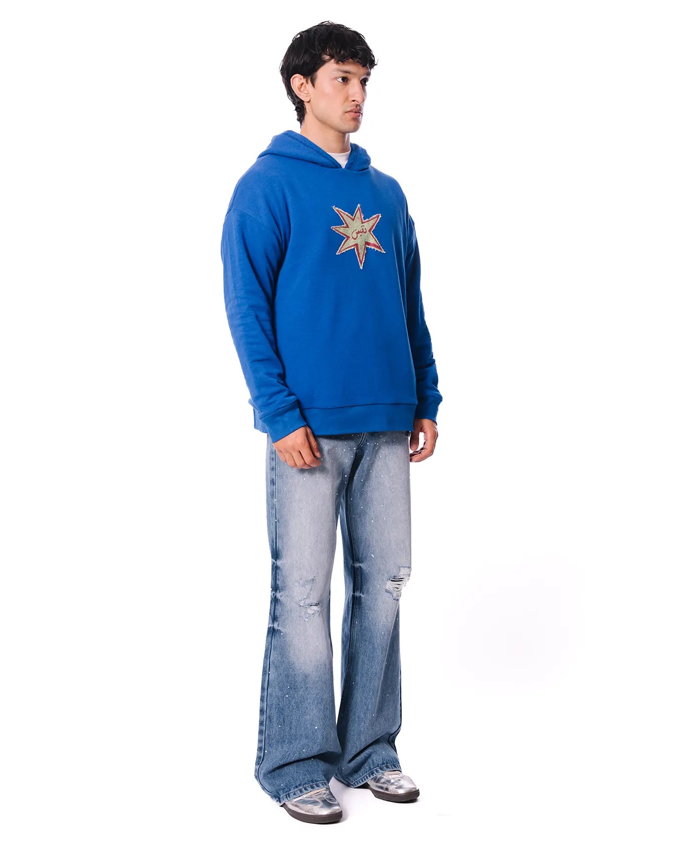 Naqees Royal Blue Royal Blue Reversible Hoodie - CULT - haider