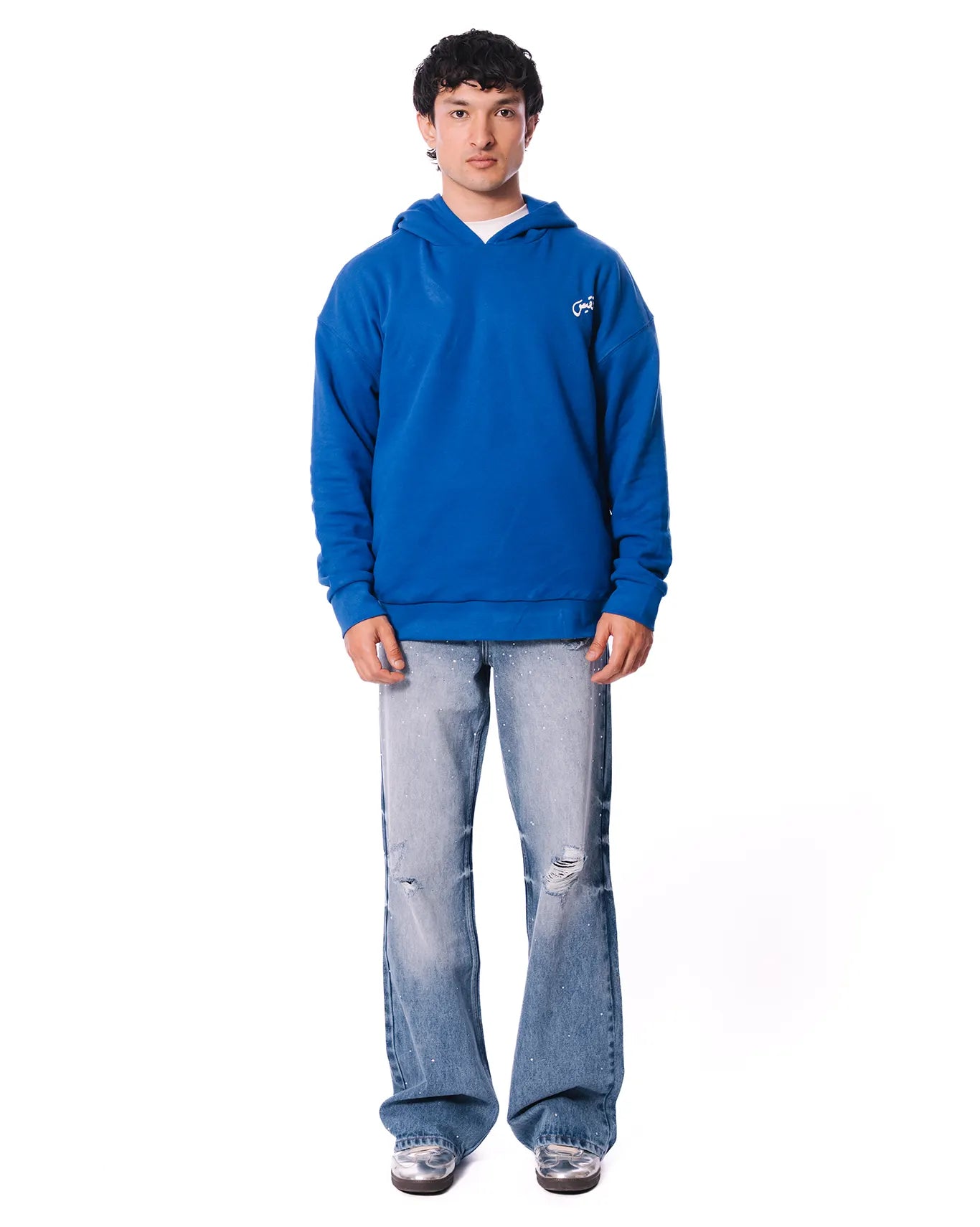 naqees royal blue reversible hoodie cult store pakistan