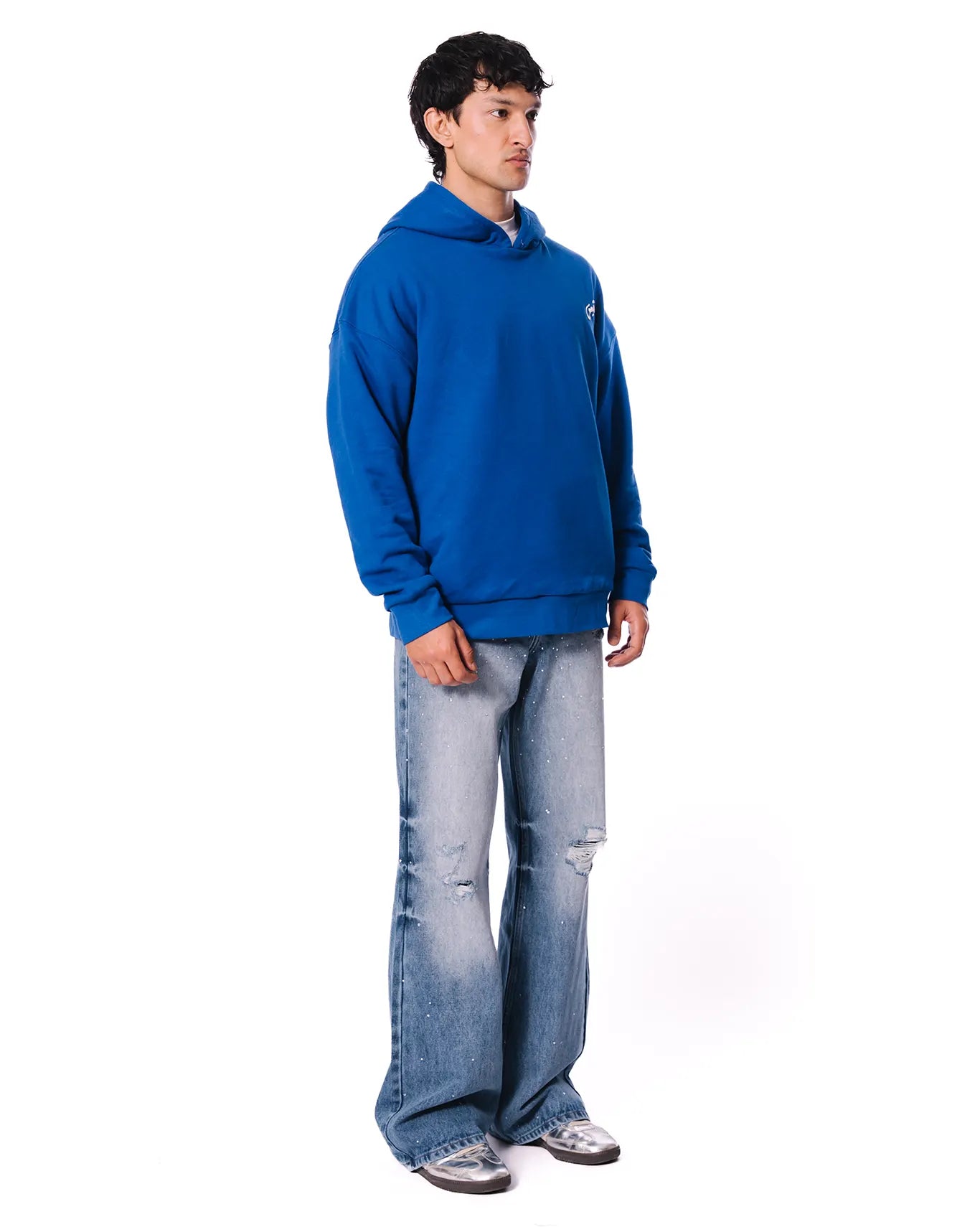 Naqees Royal Blue Royal Blue Reversible Hoodie - CULT - haider