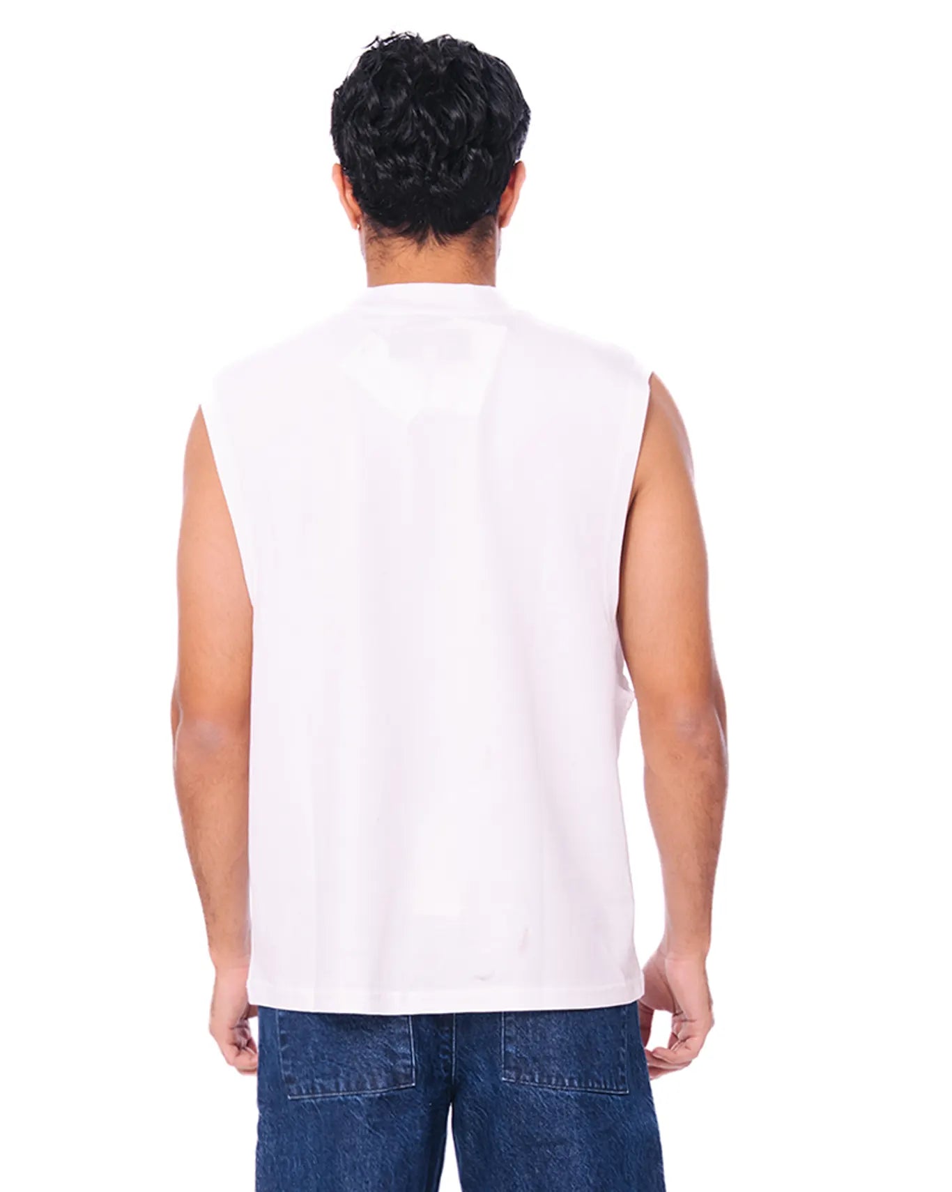 Naqees White White Vest - CULT - haider