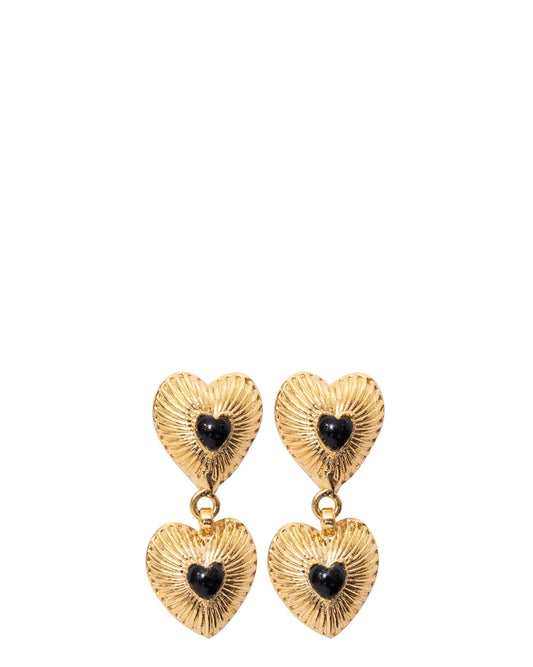 Project 1959 Gold Bird Heart Earrings cult store pk