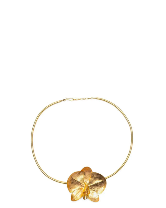 project 1959 Gold Brass Lily Necklace cult store pakistan karachi