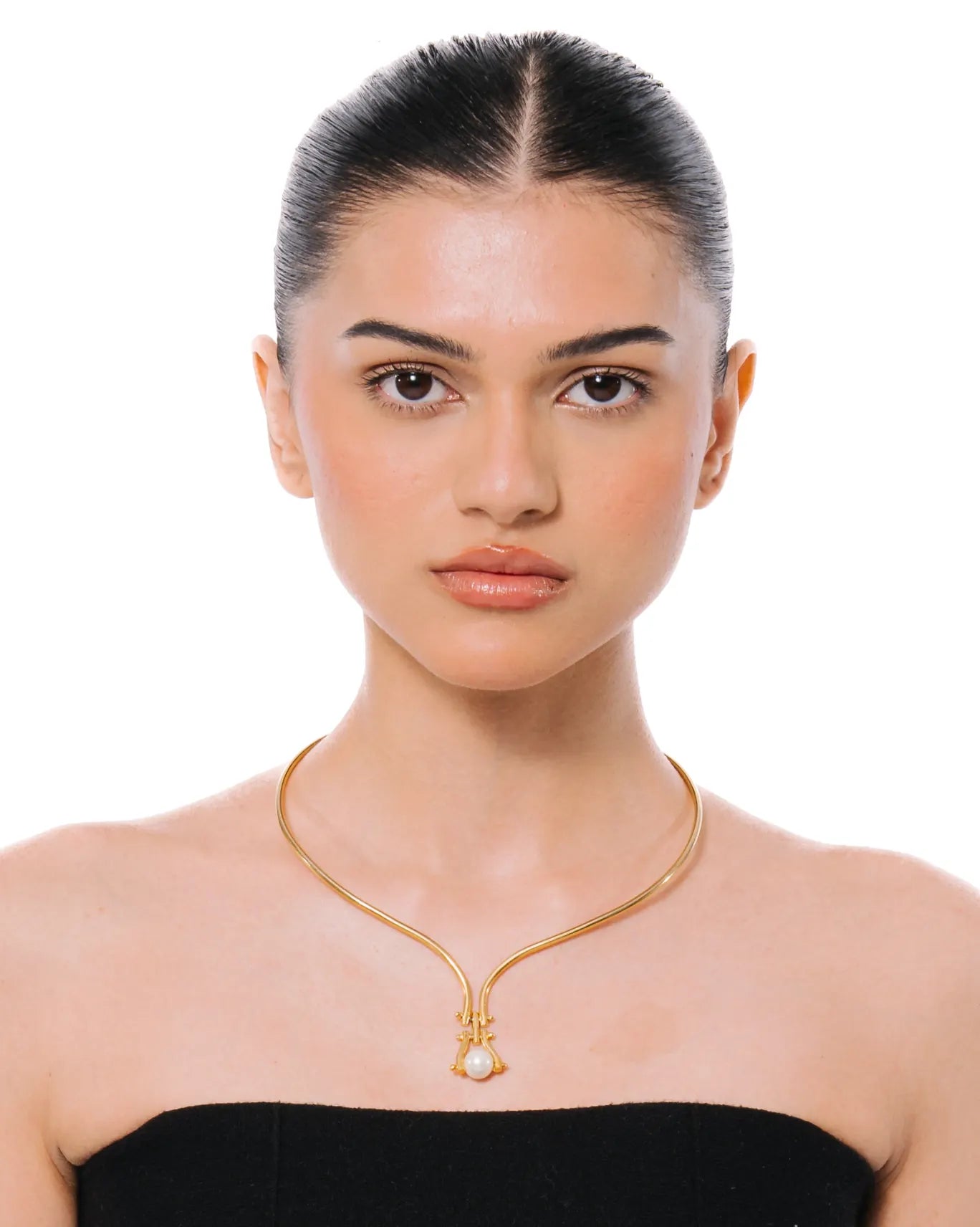 project 1959 Gold Pearl Drop Necklace cult store pakistan