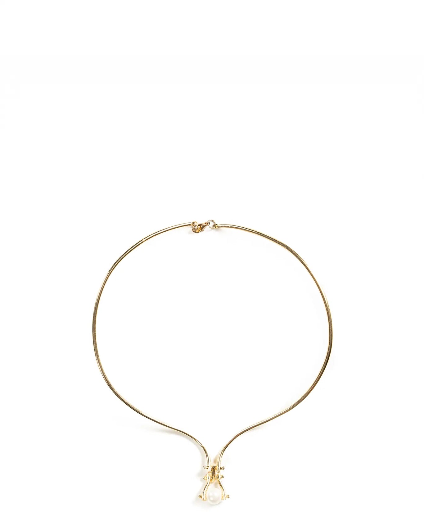 project 1959 Gold Pearl Drop Necklace cult store pakistan