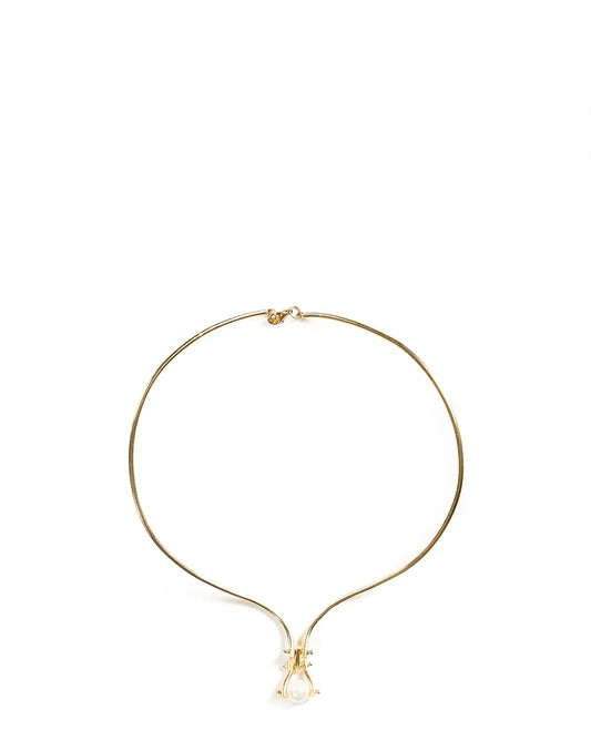project 1959 Gold Pearl Drop Necklace cult store pakistan