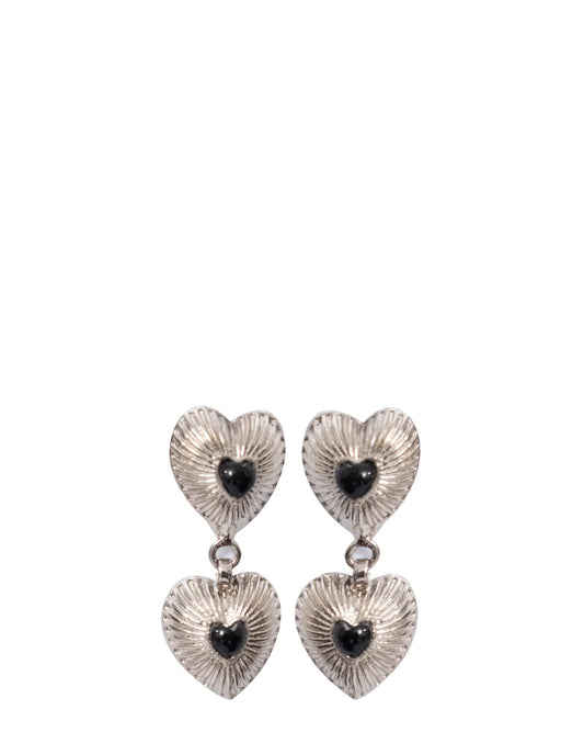 project 1959 Silver Bird Heart Earrings cult store karachi pk