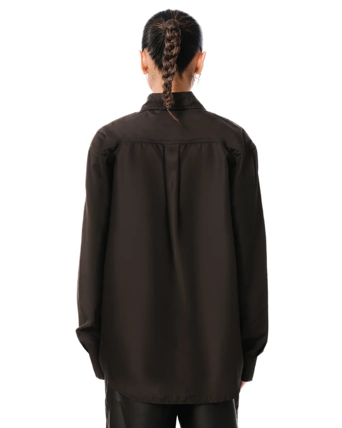 raa-ay Black Oversized Button Down cult store khi 