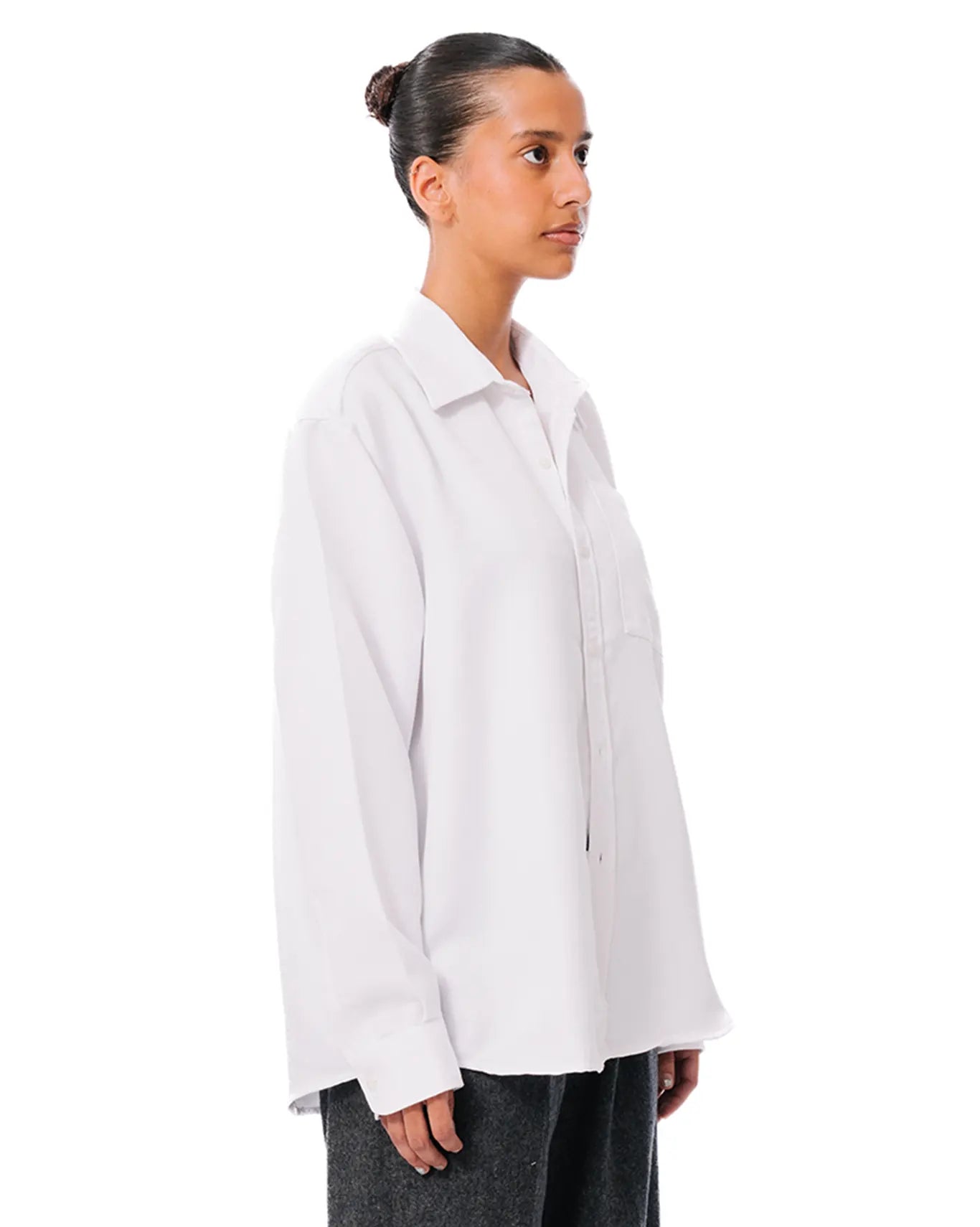 Raa-ay oversized white button down cult store pakistan