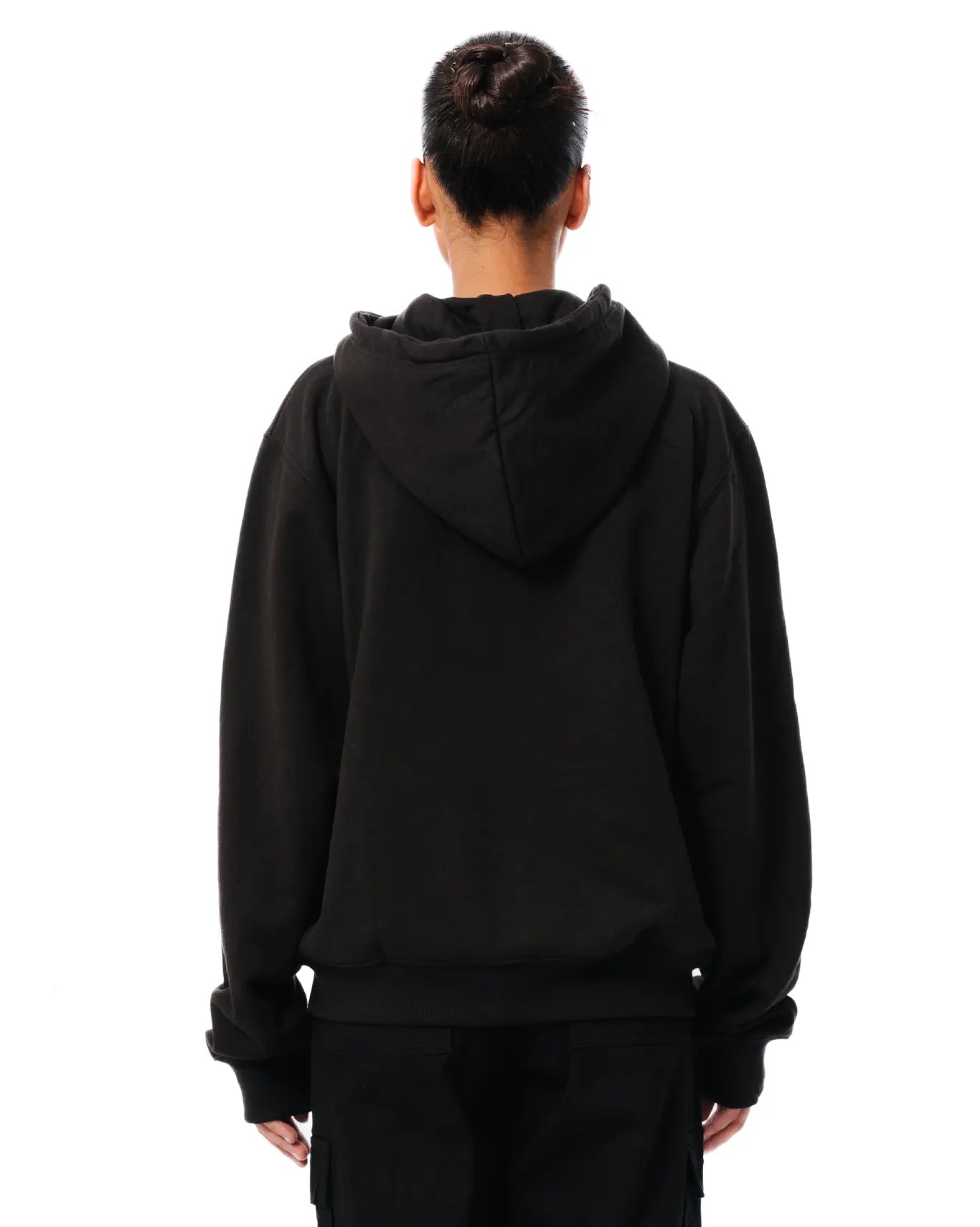 supperclub Black Embroided Logo Zip-up Hoodie cult men women 