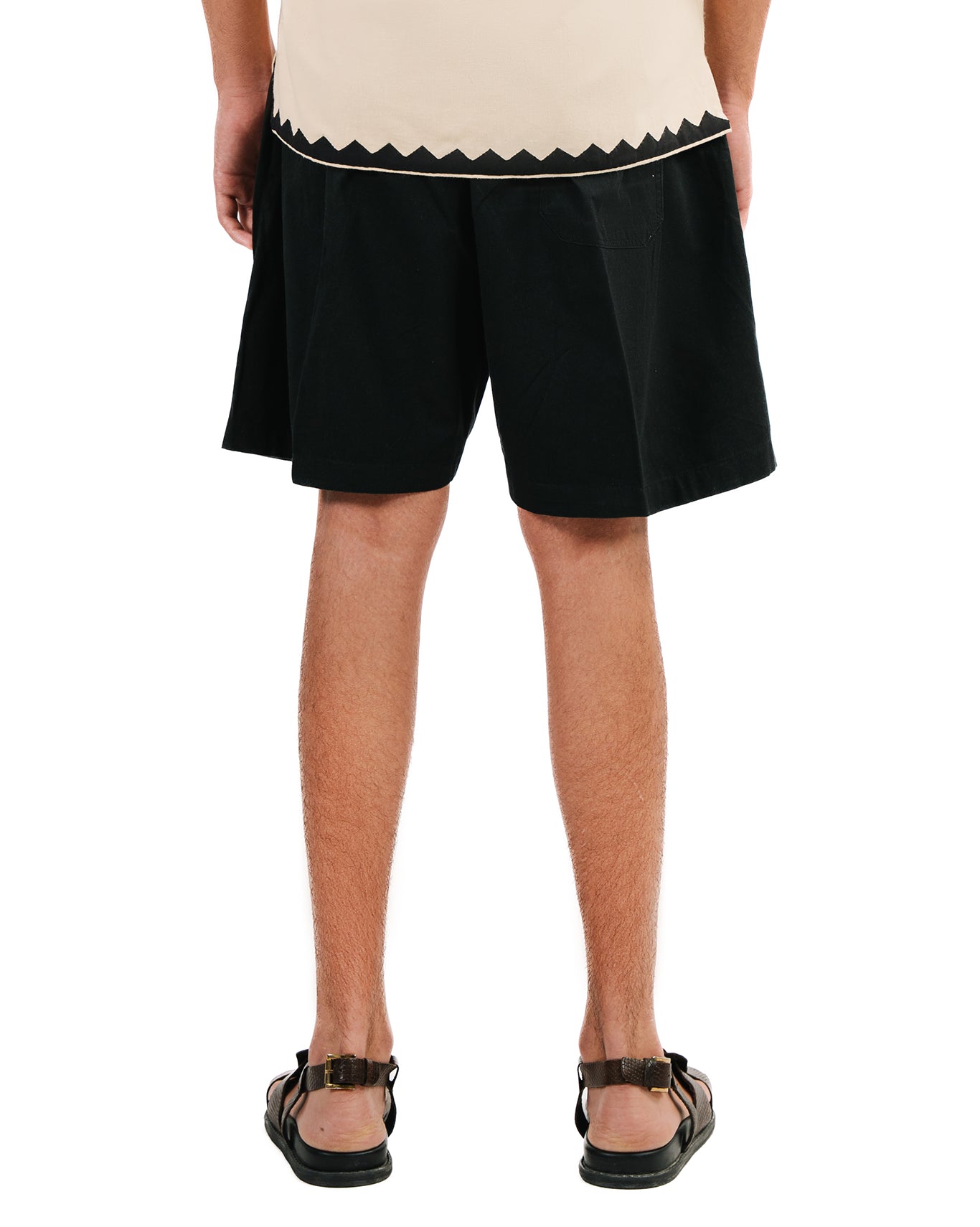 wear oga Black Letters To My Lover Shorts cult store