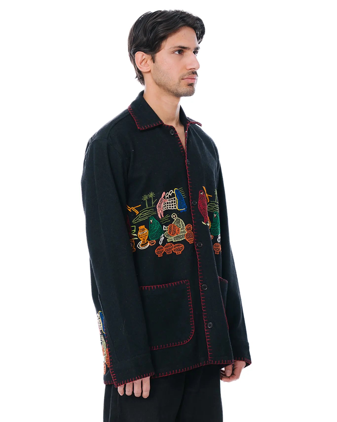 wear oga Black Raven Jacket cult men