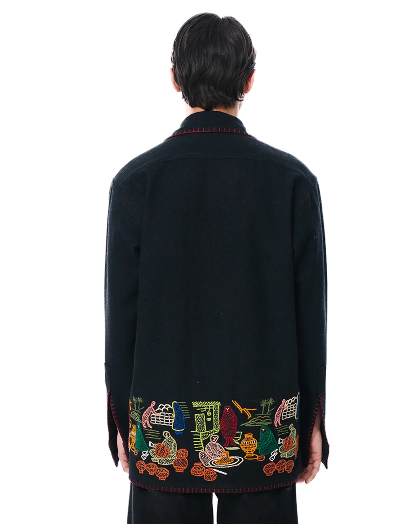 wear oga Black Raven Jacket cult men