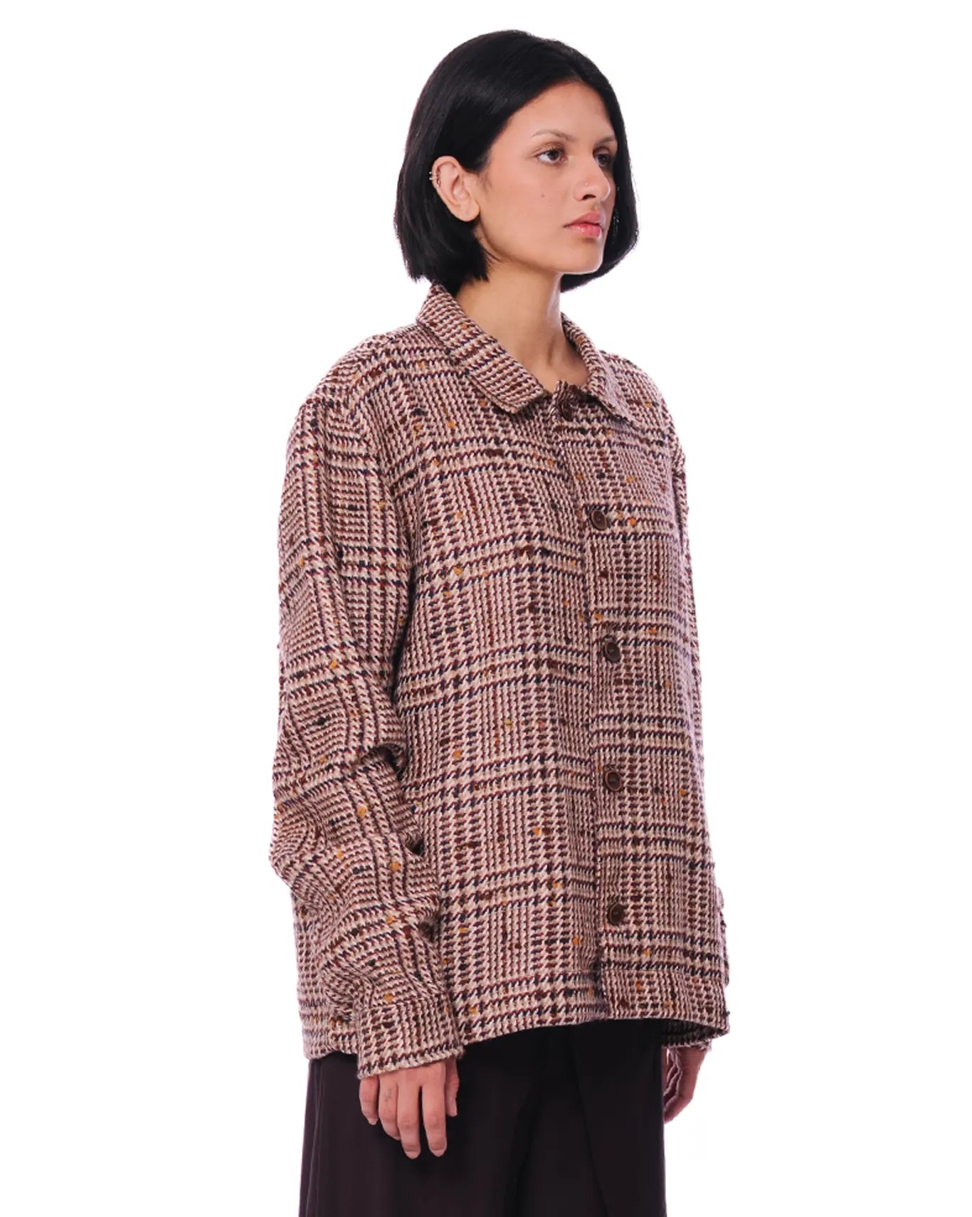 Wear Oga Brown Plaid Amethyst Jacket - CULT - haider