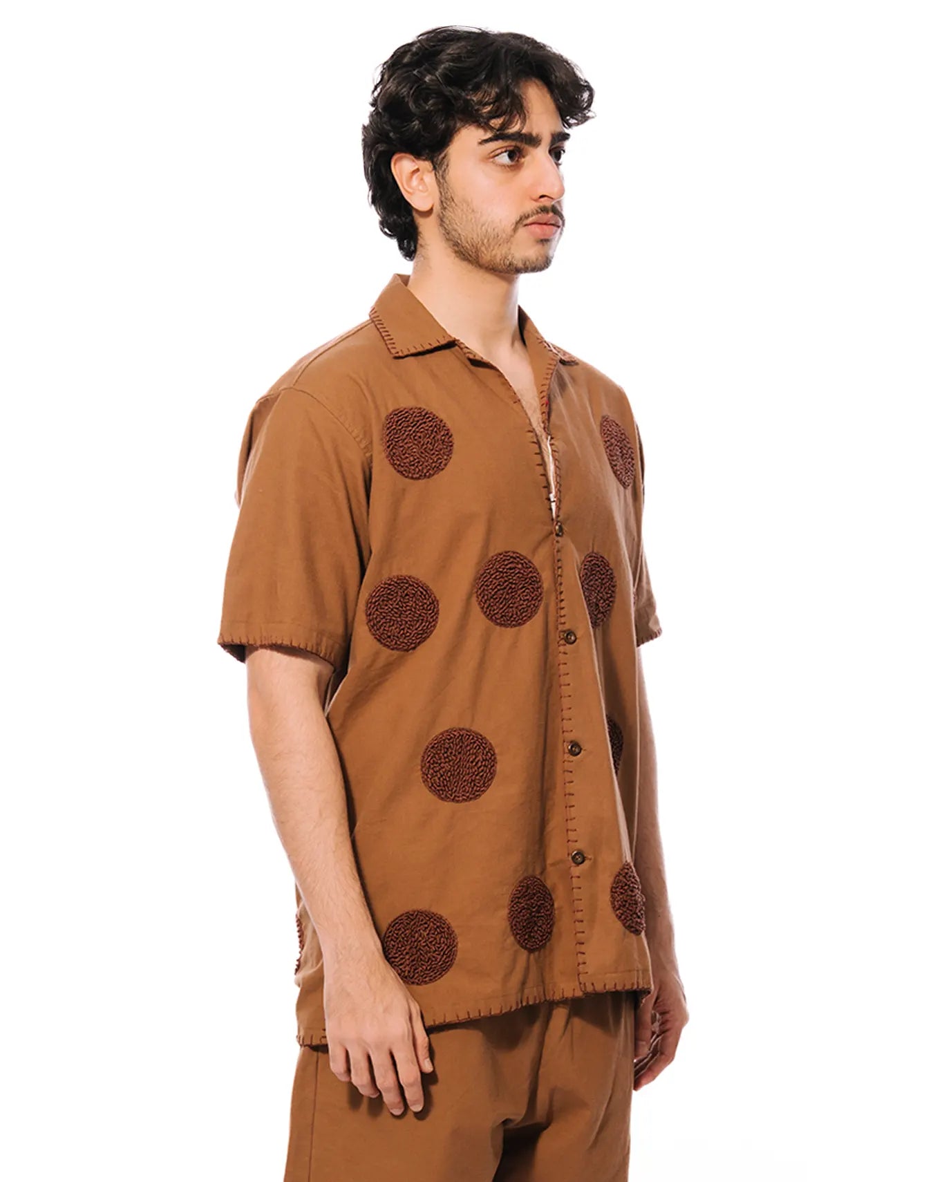 wear oga Brown Pointilism Shirt cult men