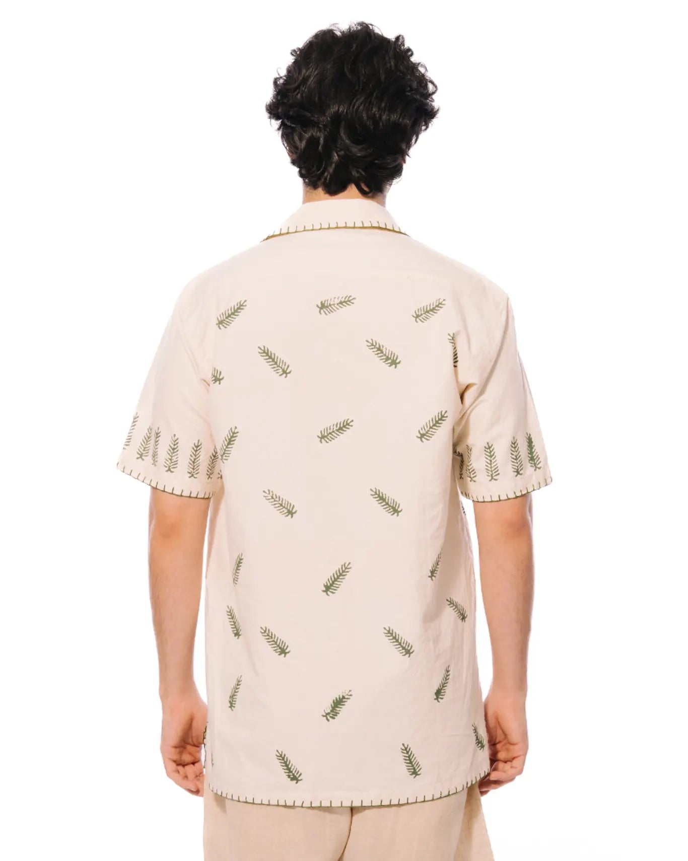 wear oga Cream Moss Leaf Shirt cult men
