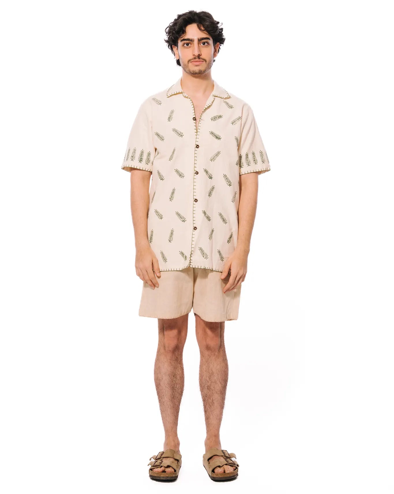 wear oga Cream Moss Leaf Shirt cult men