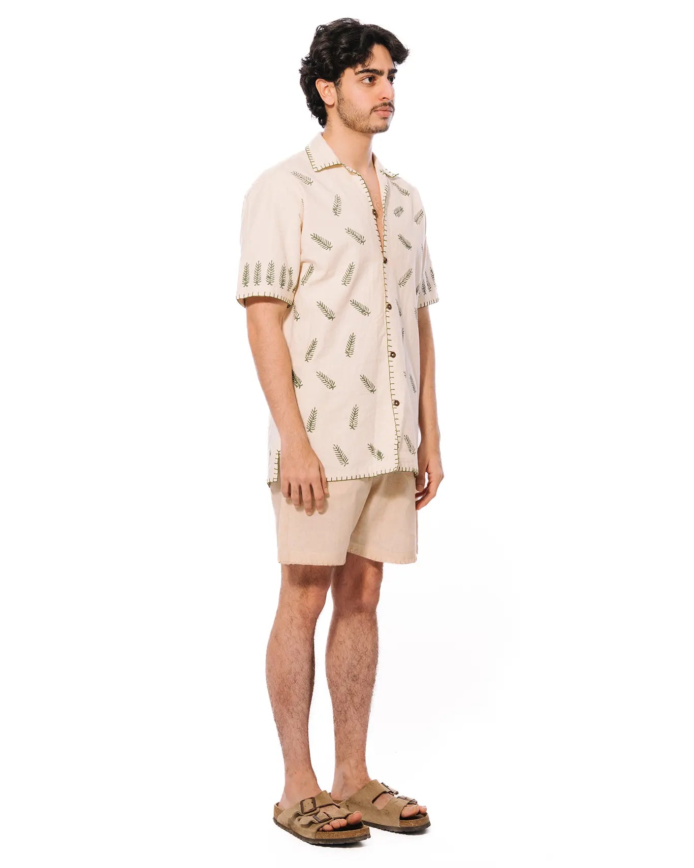 wear oga Cream Moss Leaf Shirt cult men