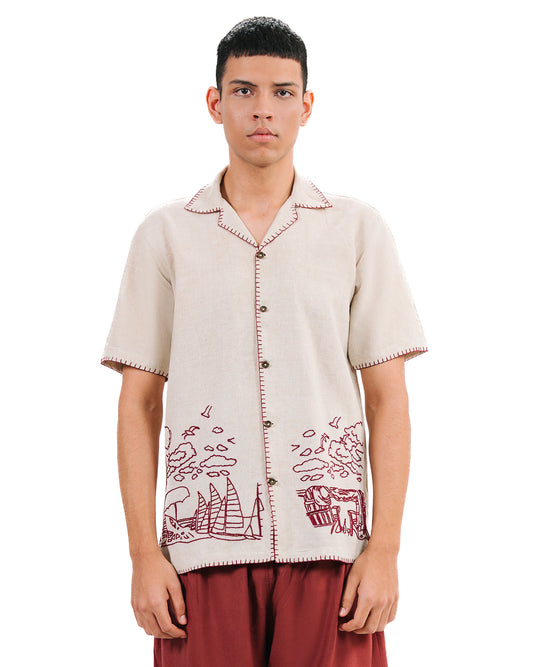 wear oga Creme Galleon Shirt cult store