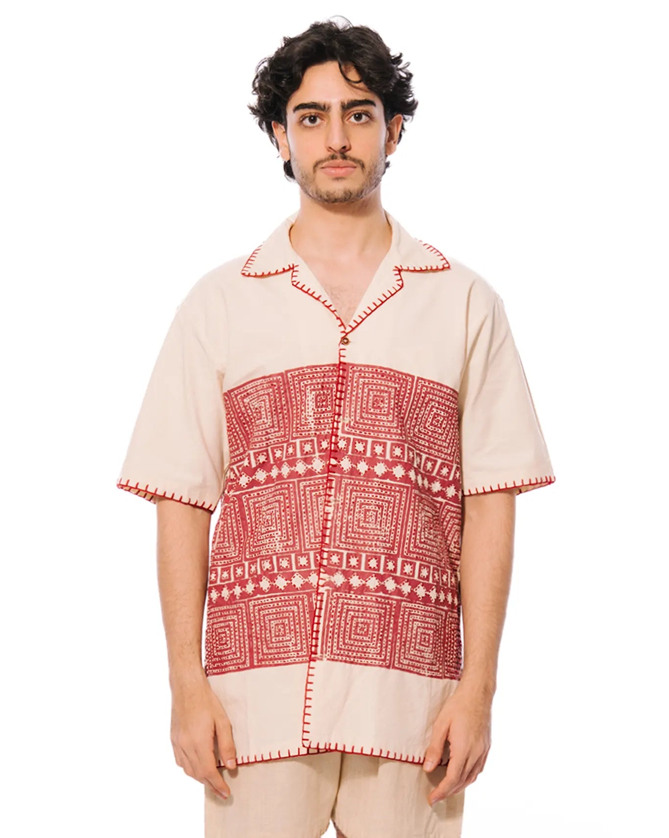 wear oga Creme Maze Shirt cult men