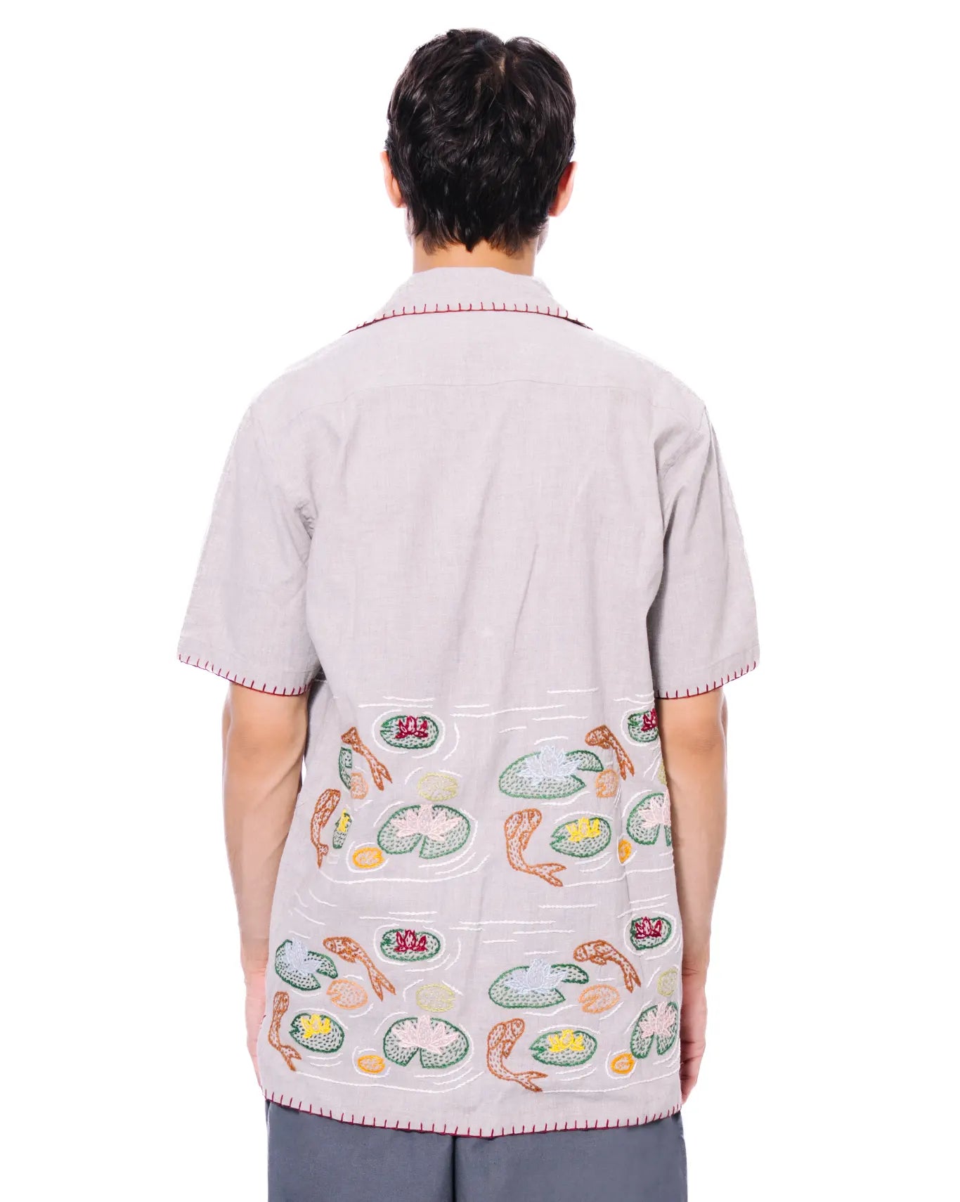 wear oga Grey Fish Pond Shirt cult men 