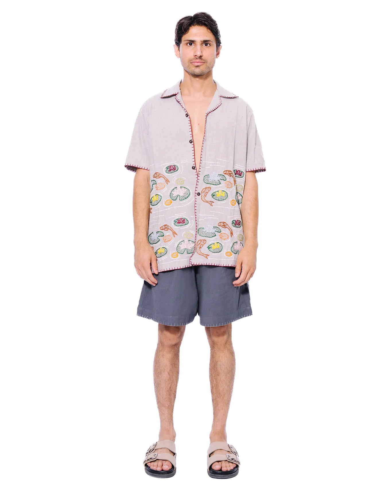wear oga Grey Fish Pond Shirt cult men 