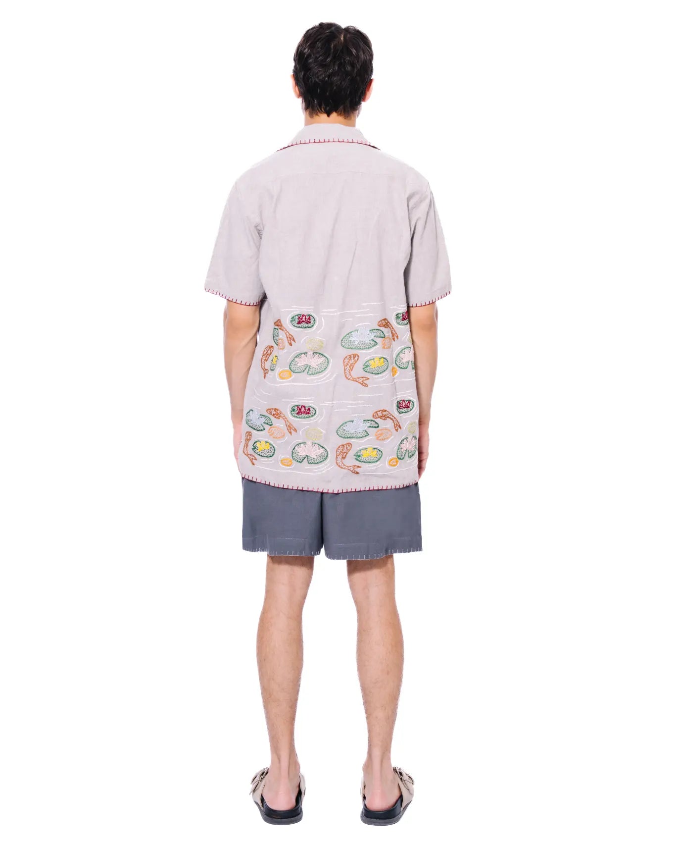 wear oga Grey Fish Pond Shirt cult men 