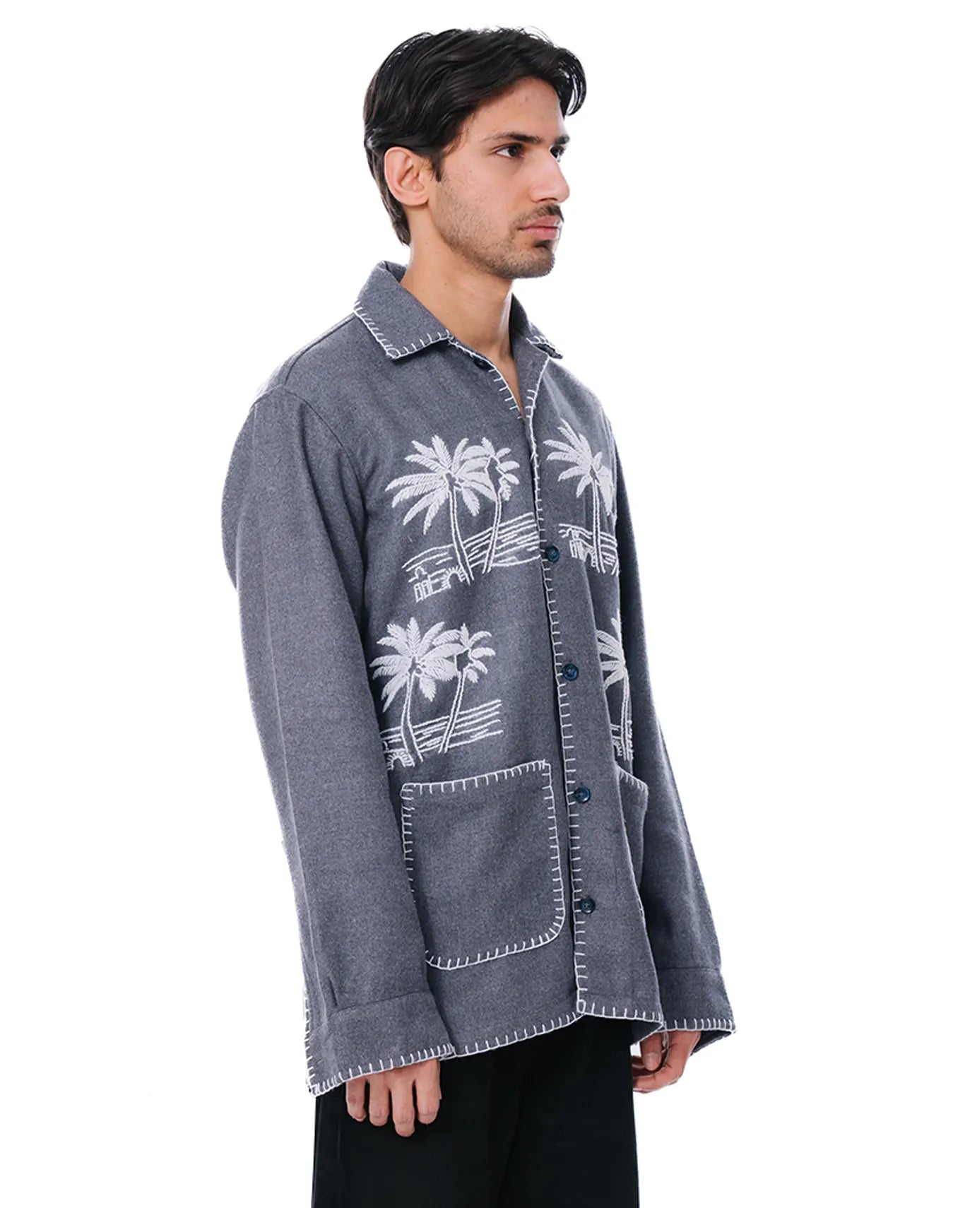 wear oga Grey Palm Jacket cult men