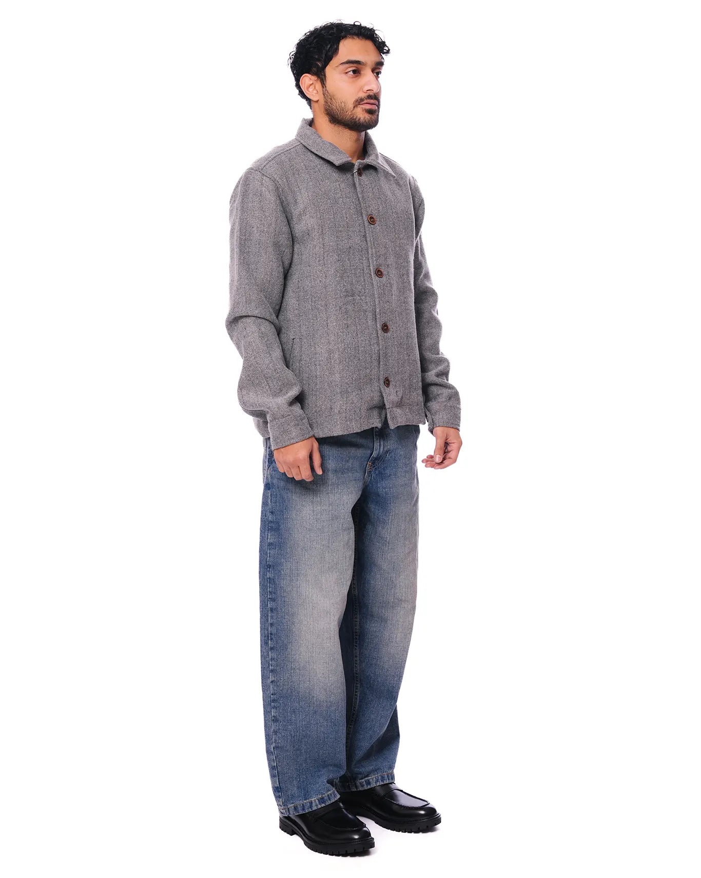 wear oga Grey Sage Jacket cult store men winter buttonup